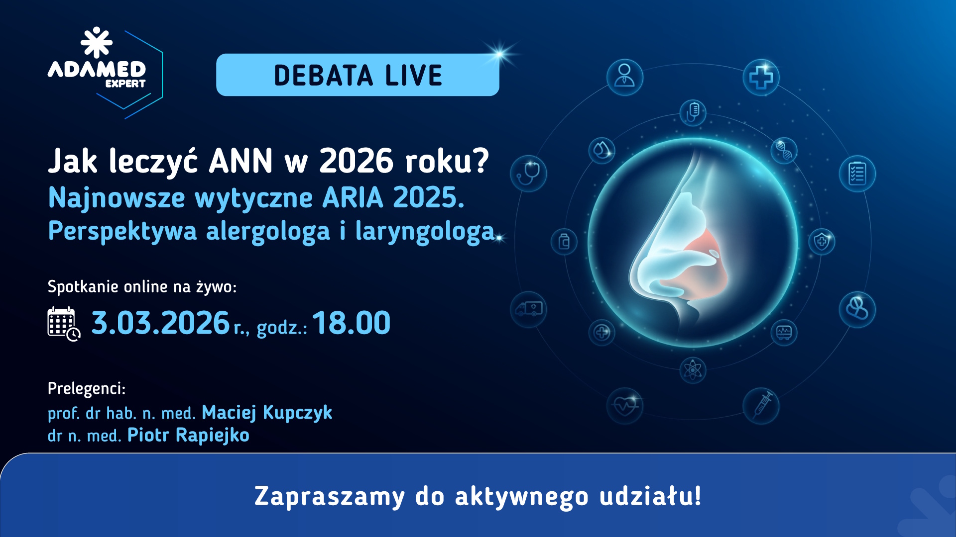 Jak leczyć ANN w 2026 roku? Najnowsze wytyczne ARIA 2025. Perspektywa alergologa i laryngologa